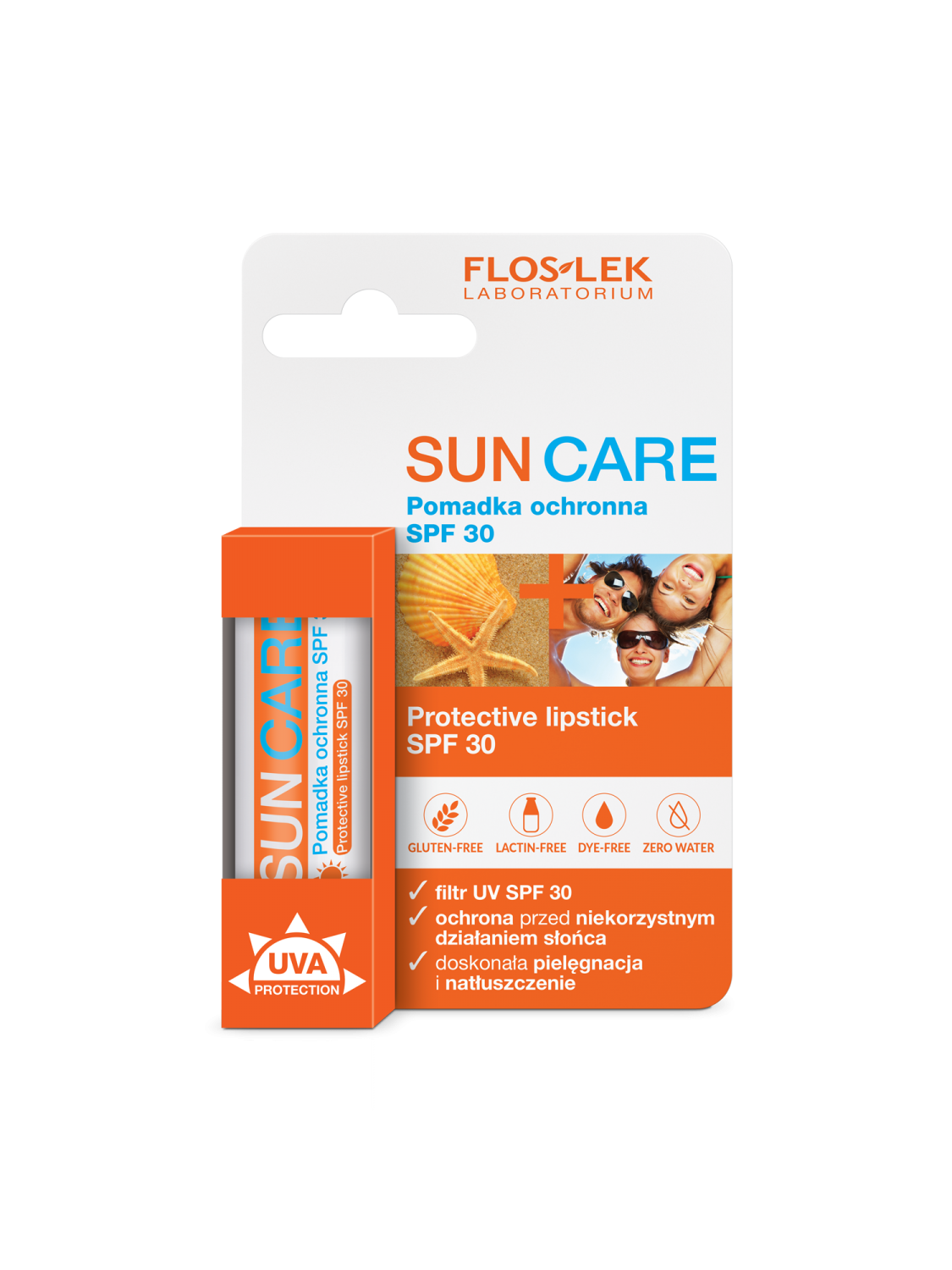 SUN CARE Lippenpflegestift mit UV-Filter SPF 30 - Floslek