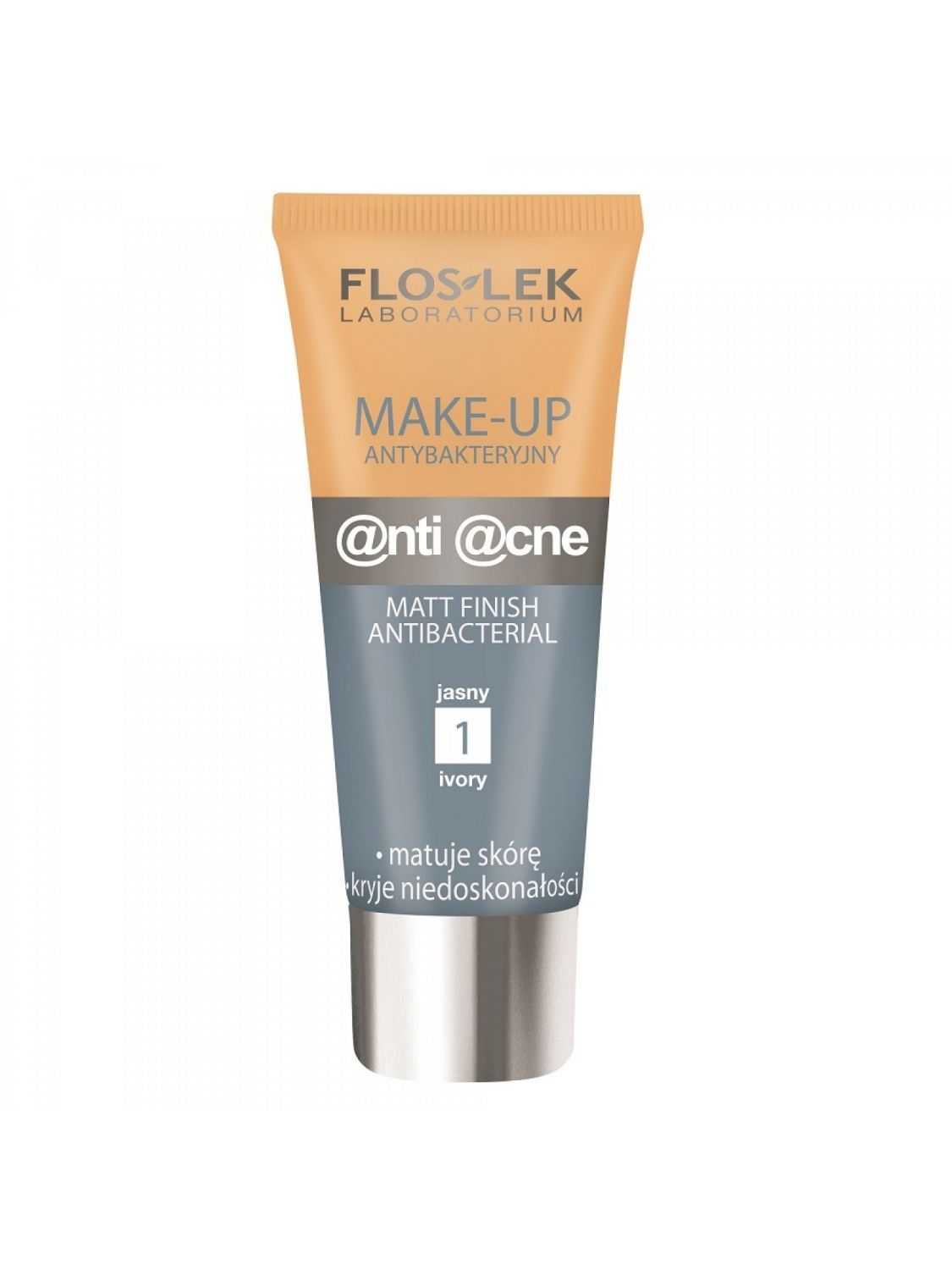 MakeUp Antibacterial Face Primer Mattifying Fluid BRIGHT / IVORY FLOSLEK 30ml
