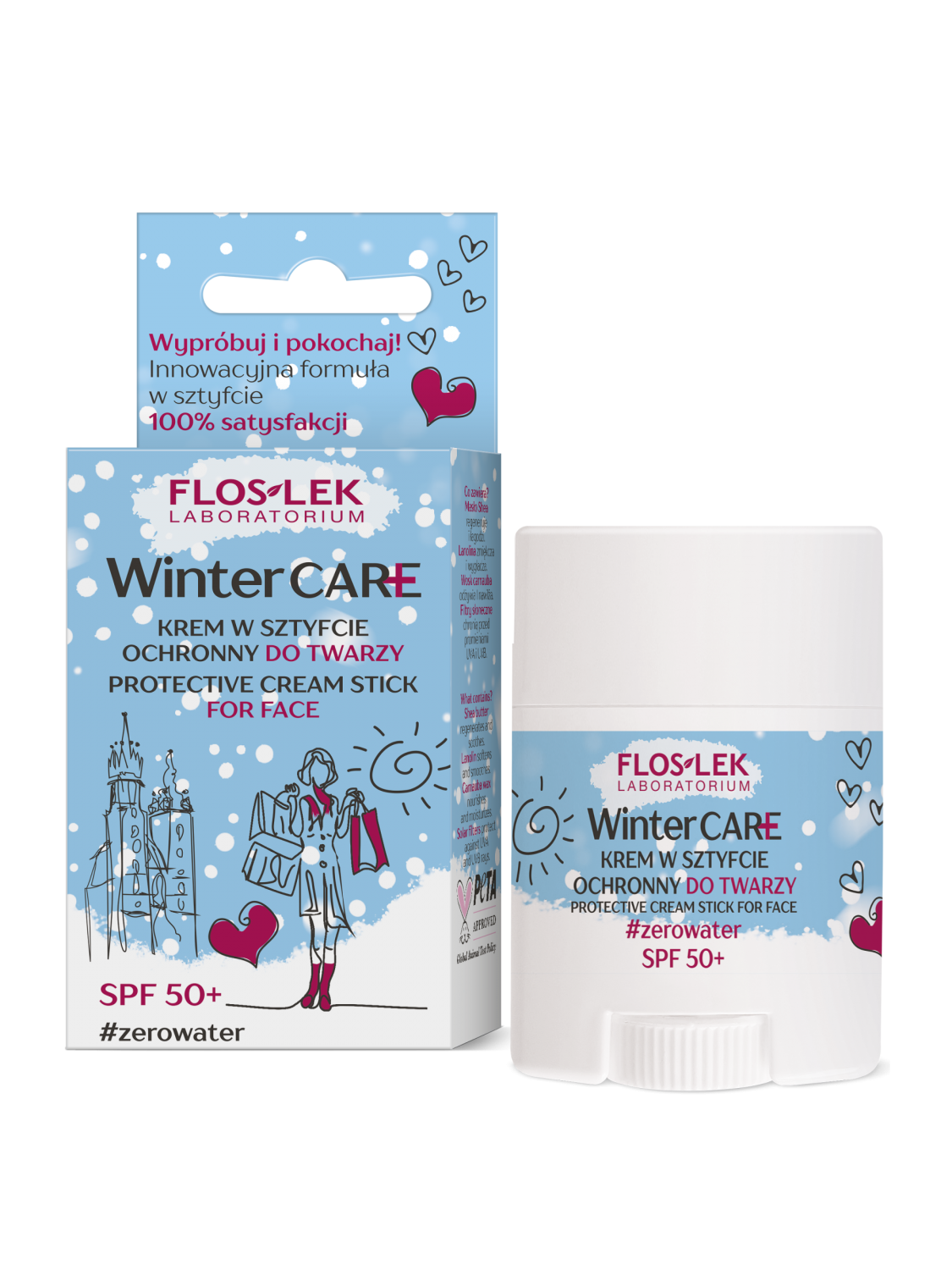 WINTER CARE Gesichtsschutz-Stick Creme SPF 50+ 16 g - Floslek