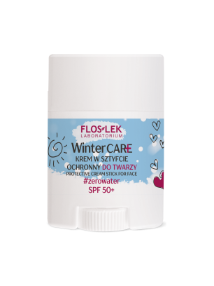 SPF w sztyfcie. Sztyft antysłoneczny. Krem w sztyfcie do twarzy SPF 50+  WINTER CARE Floslek
