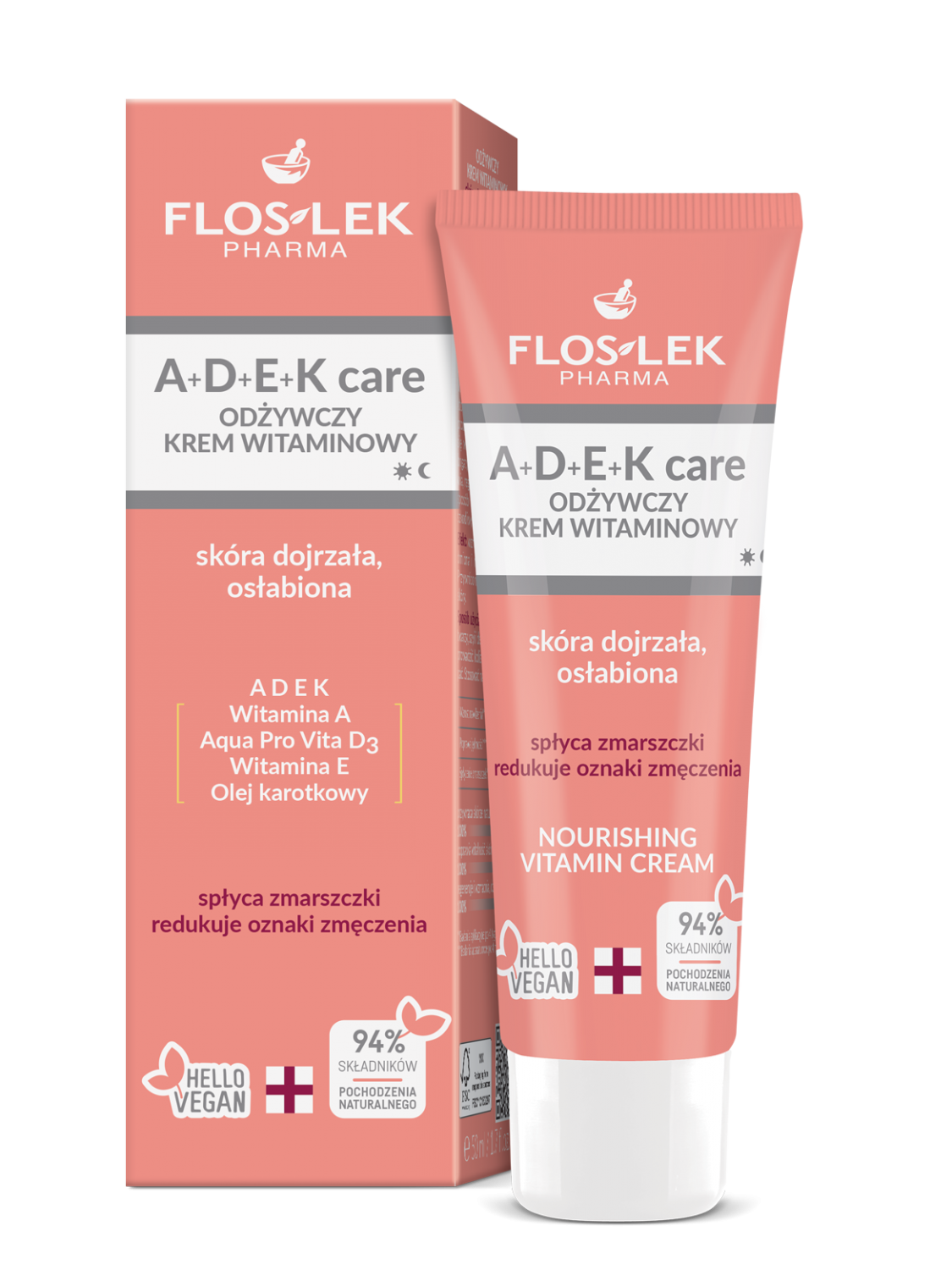 A+D+E+K care Nourishing Vitamin Cream 50 ml - FLOSLEK