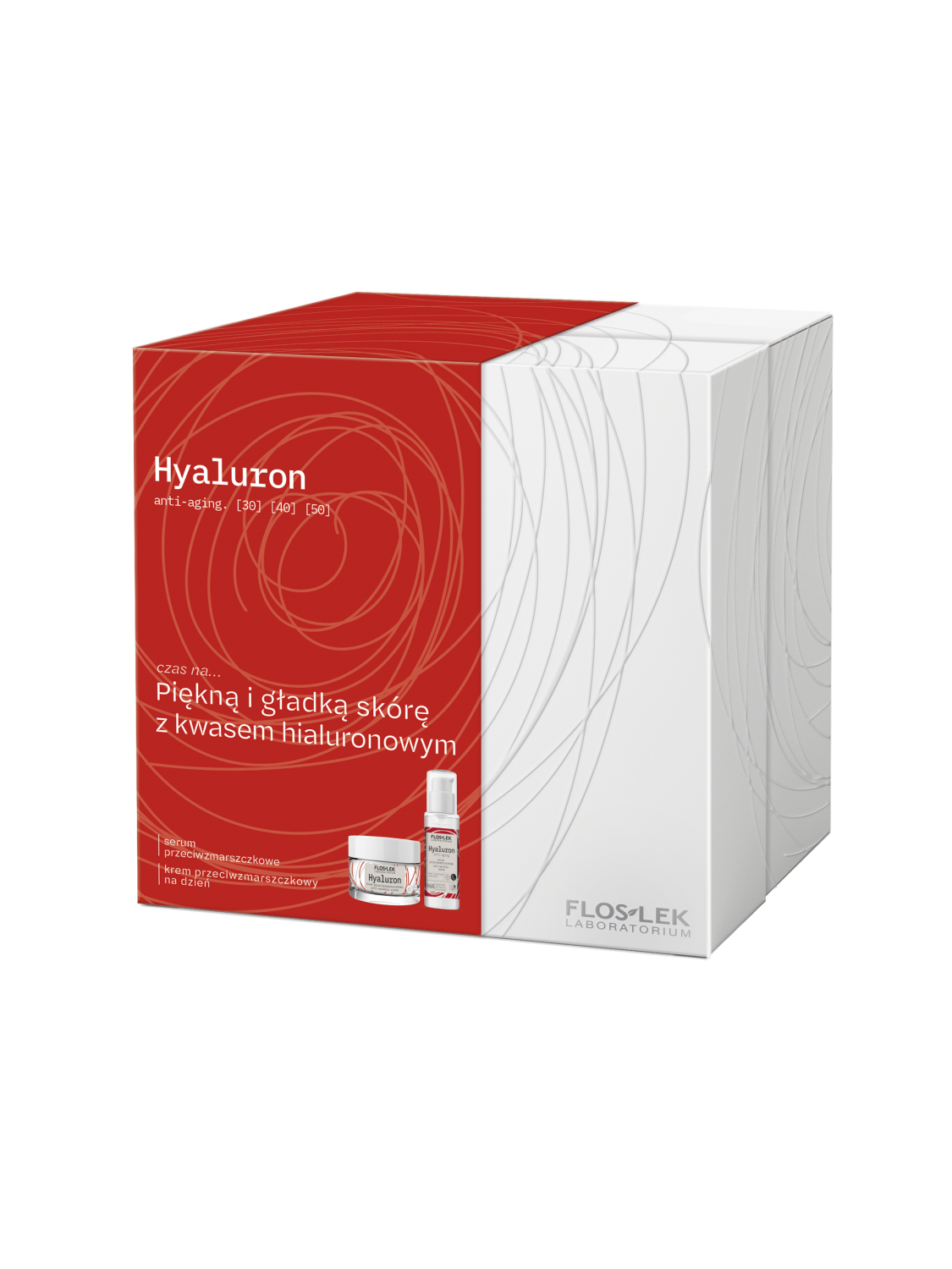Hyaluron anti-aging set: Anti-wrinkle serum + Anti-wrinkle day cream - FLOSLEK