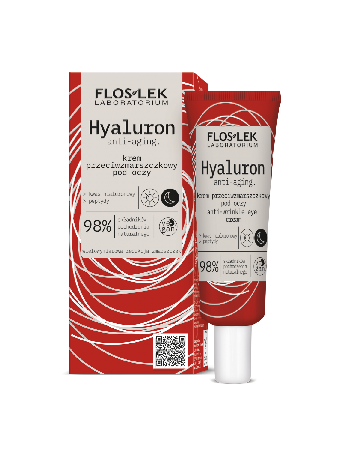 HYALURON Anti-Falten-Augencreme - 30 ml - Floslek