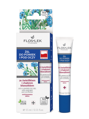 FLOSLEK Eyelid and Under Eye Gel with Eyebright and Cornflower