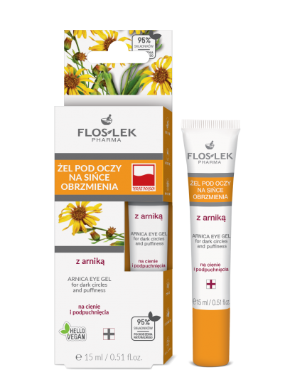 Eye gel for bruises and puffiness with arnica For dark circles and puffiness FLOSLEK 15ml