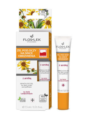 Augengel gegen blaue Flecken und Schwellungen mit Arnika Gegen Augenringe und Schwellungen FLOSLEK 15ml