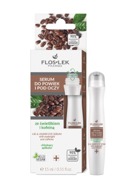 Eye serum with echinacea and caffeine with a cooling applicator against dark circles and bags under the eyes FLOSLEK 15ml