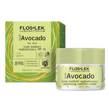 richAvocado Krem-komfort wygładzający SPF 15 na dzień 50 ml - Floslek