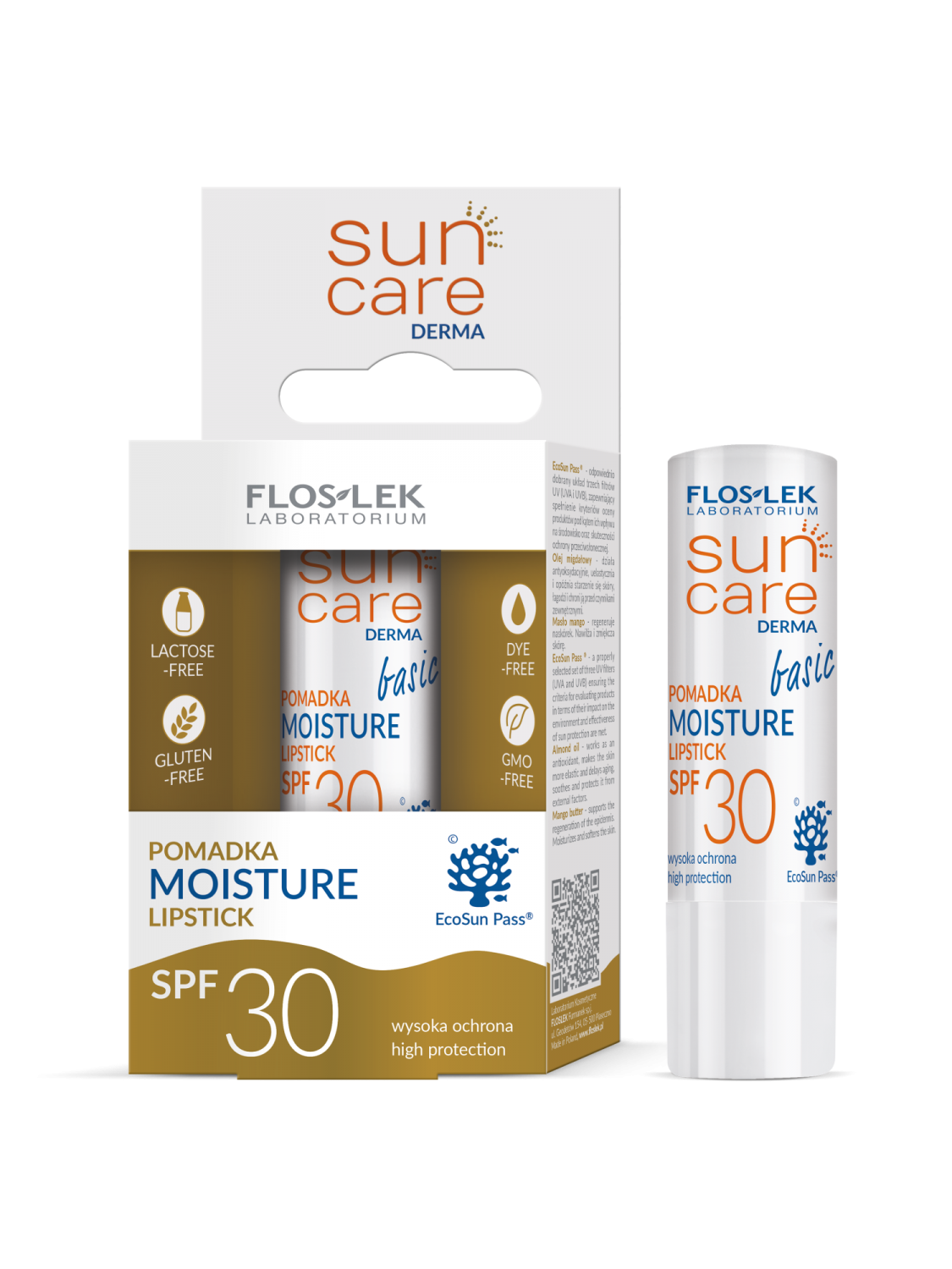 SUN CARE Derma Moisture  Protective Lipstick Spf 30 - Floslek