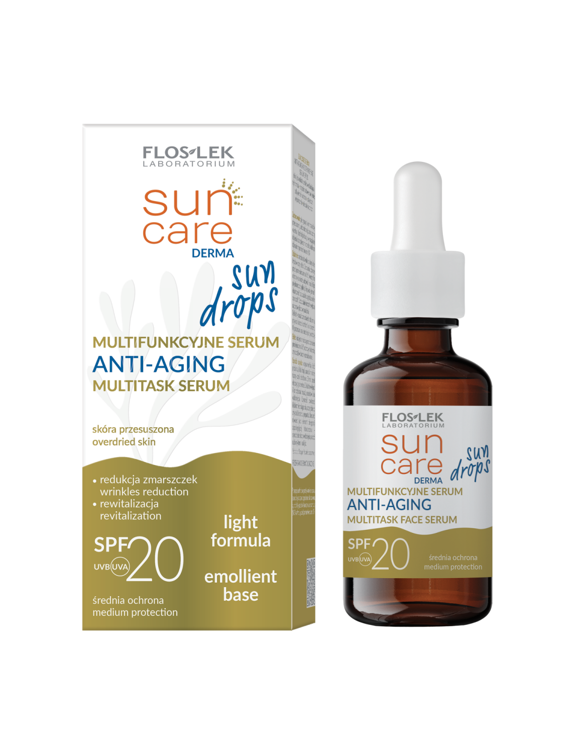 サンケア ダーマ サンドロップ 多機能アンチエイジング美容液 SPF20 30ml - Floslek