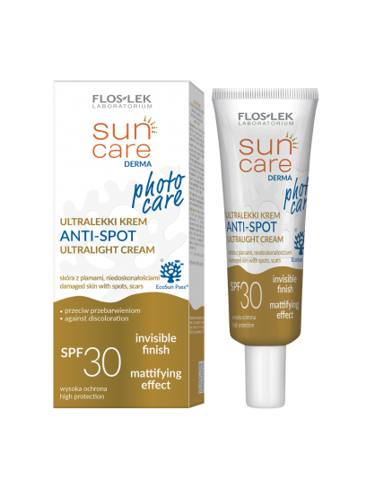 SUN CARE Derma ANTI-SPOT Ultralekki Krem  SPF 30 30ml - Floslek