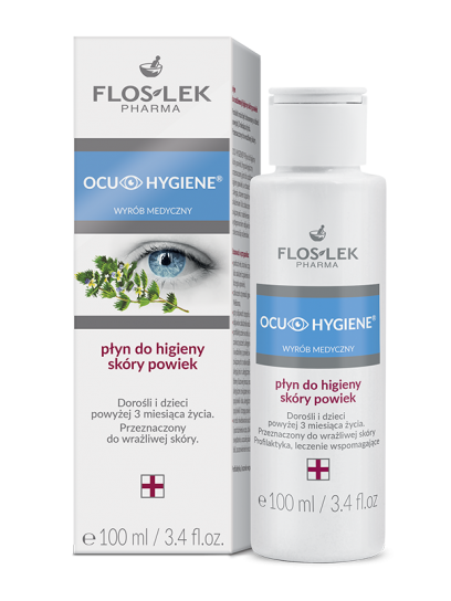 OCU HYGIENE™ Eyelid Skin Hygiene Liquid 100 ml medical product - Floslek