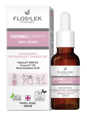Wrinkle-filling serum concentrate DERMO EXPERT anti-aging FLOSLEK 30ml