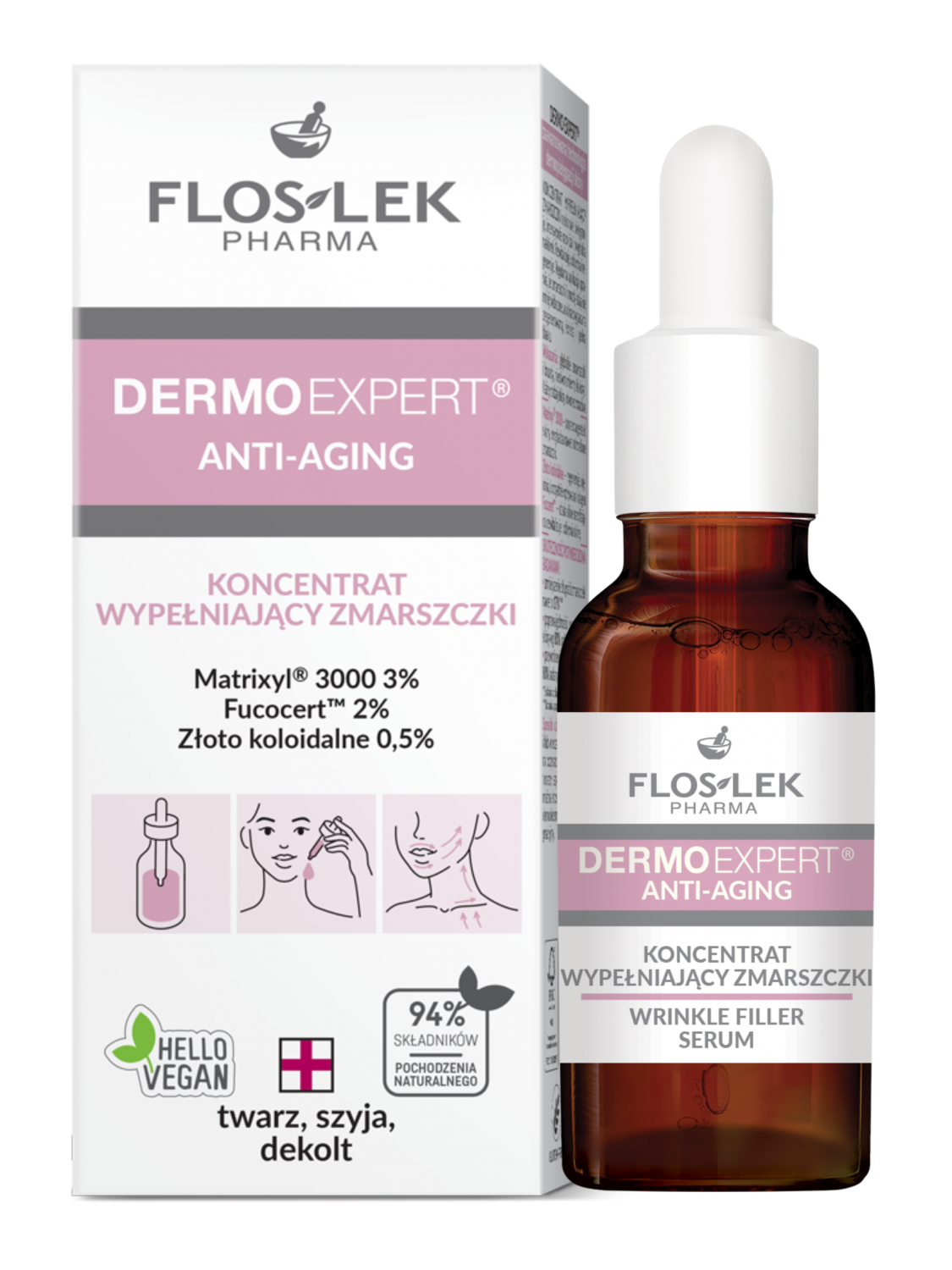 DERMO EXPERT® Wrinkle Filler Serum - 30 ml - Floslek