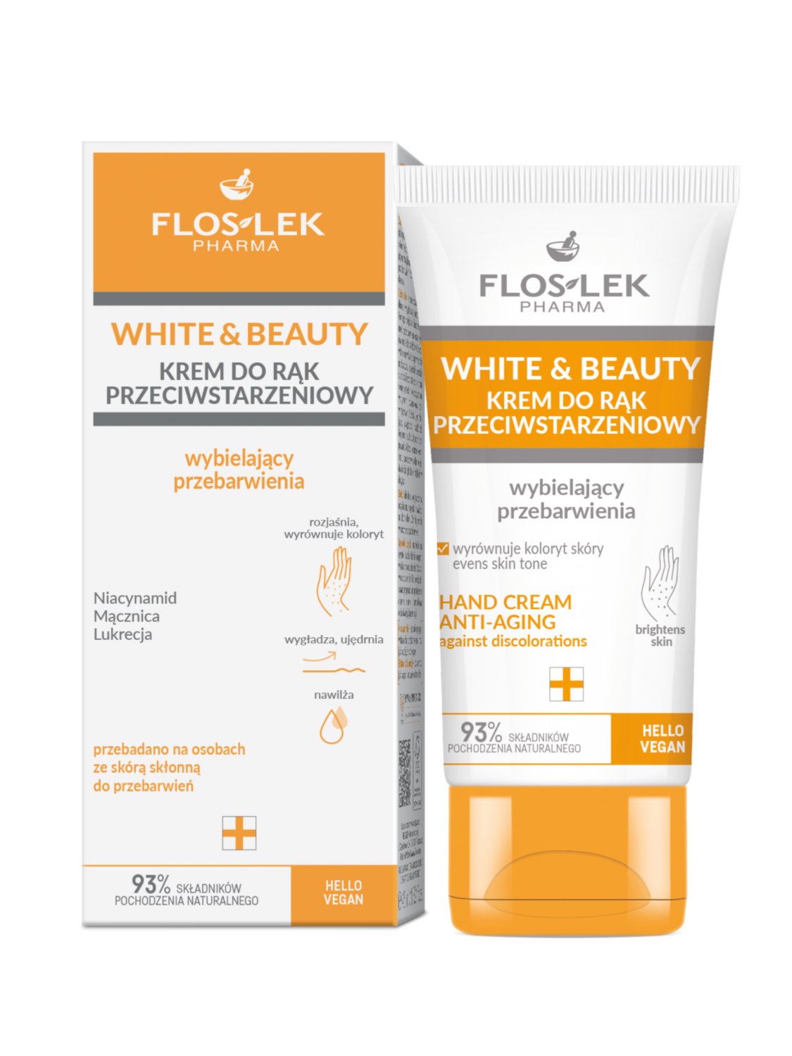 WHITE & BEAUTY Hand cream anti-aging against discolorations 45 ml - Floslek