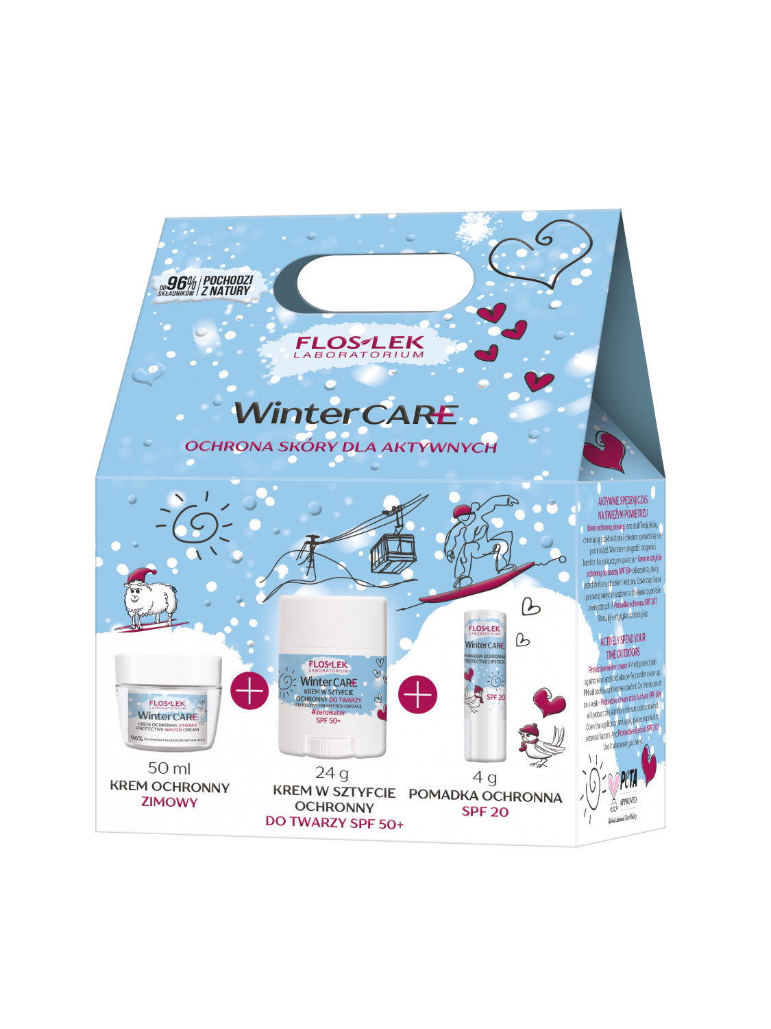 WINTER CARE PROTECTION AND CARE KIT for active people - Floslek