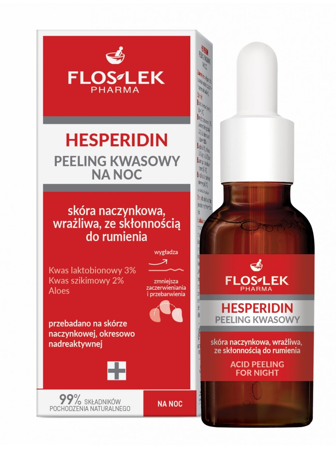ヘスペリジン 夜用酸性ピーリング 30ml - Floslek