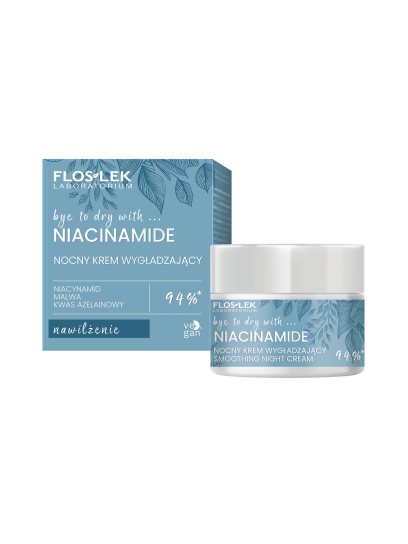 NIACYNAMIDE Nocny krem wygładzający 50 ml - Floslek