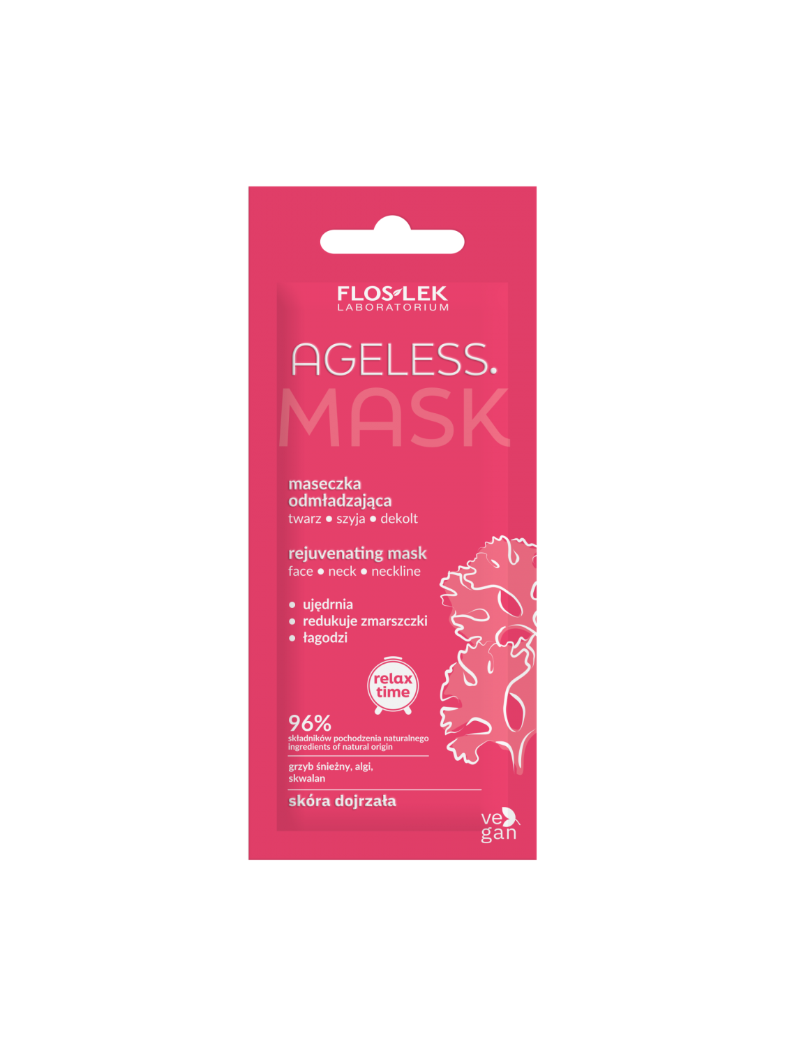 AGELESS. Омолоджуюча маска для обличчя, шиї та декольте 6 мл - Floslek