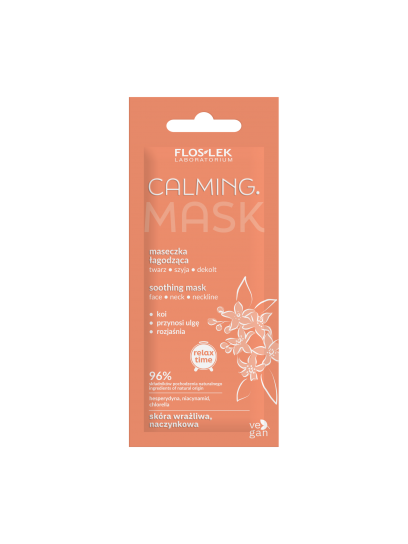 CALMING. Maseczka łagodząca twarz, szyja dekolt 6 ml - Floslek