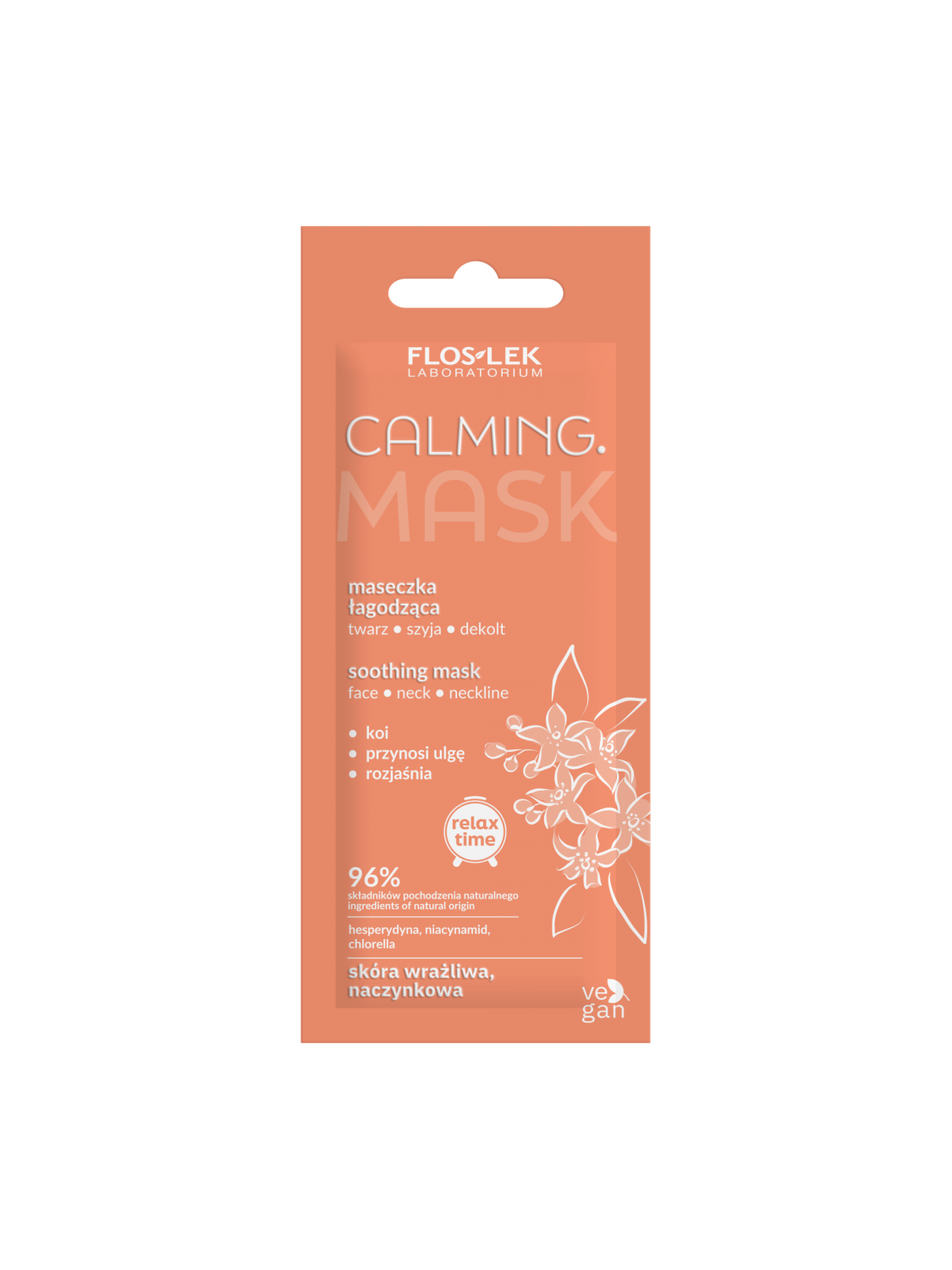 鎮静。スージングフェイス＆ネックデコルテマスク 6ml - Floslek