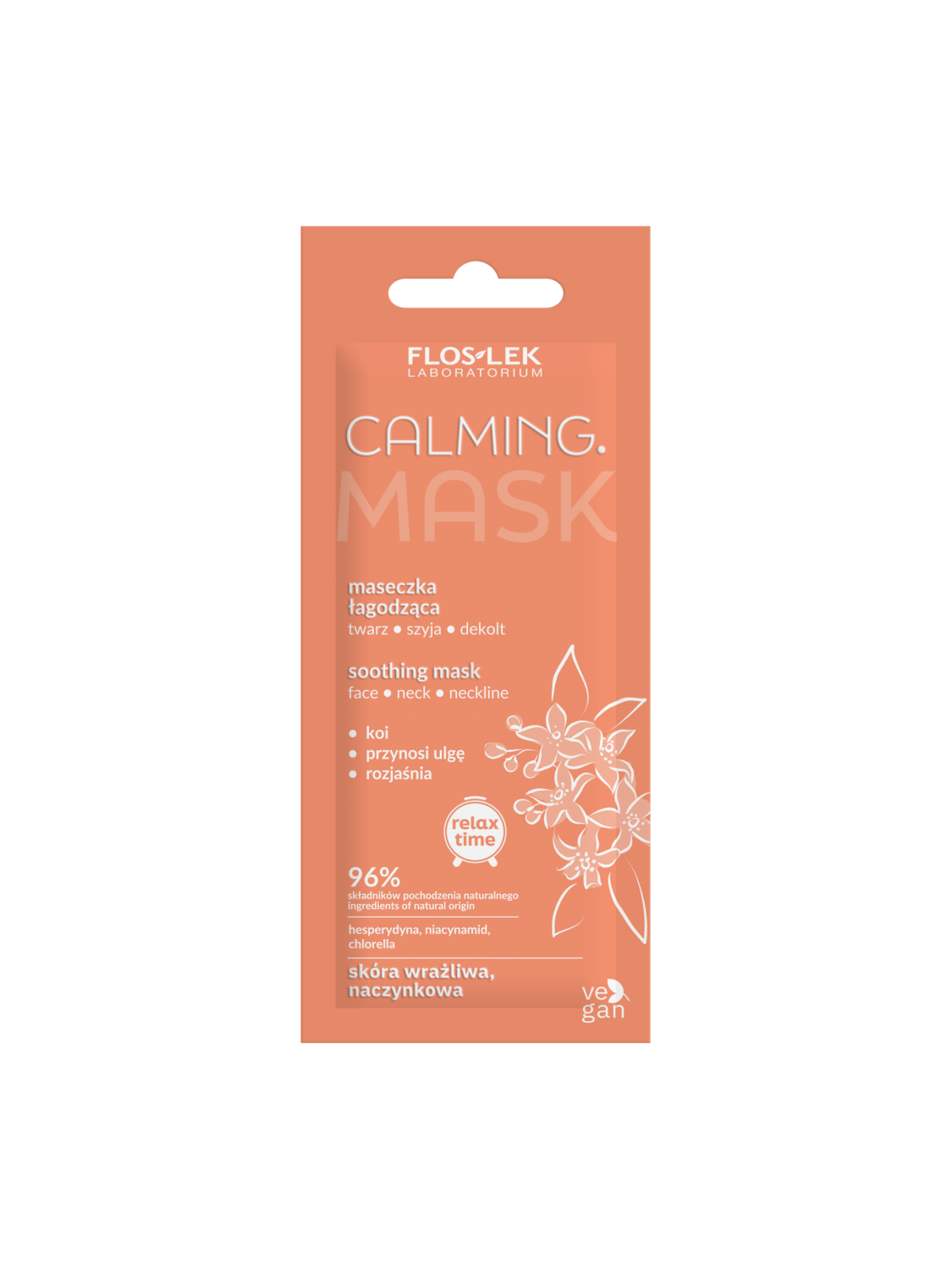 CALMING. Soothing mask for face, neck and décolleté 6 ml - Floslek