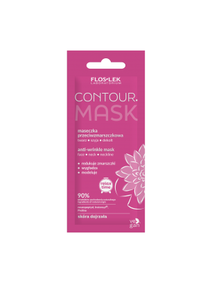 CONTOUR. Maseczka przeciwzmarszczkowa twarz, szyja dekolt 6 ml - Floslek