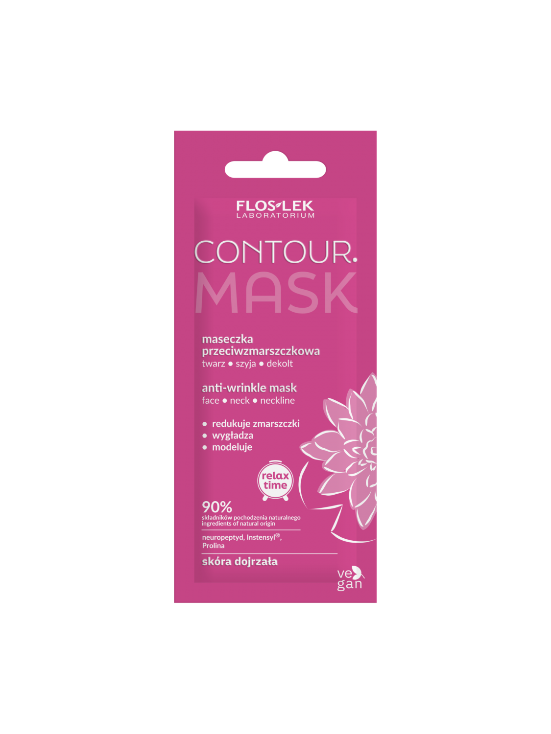 輪郭。アンチリンクル マスク フェイス、ネック、デコルテ 6ml - Floslek