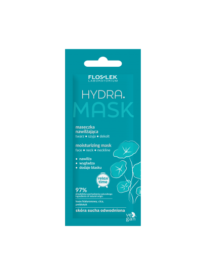 HYDRA. Maseczka nawilżająca twarz, szyja dekolt 6 ml - Floslek