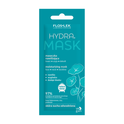 HYDRA. Увлажняющая маска для лица, шеи и декольте 6 мл - Floslek