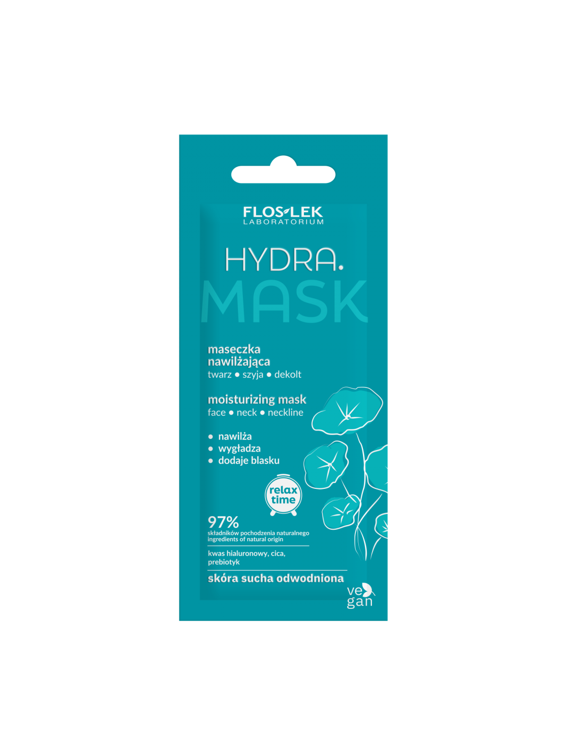ハイドラ保湿マスク 顔、首、デコルテ用 6ml - Floslek