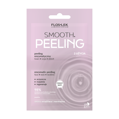 Энзимный пилинг SMOOTH для лица, шеи и декольте 2x4 мл - Floslek