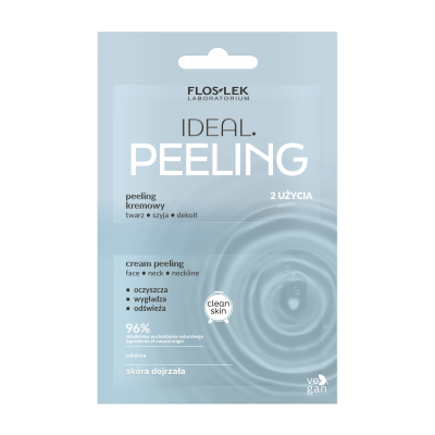 IDEAL peeling kremowy twarz, szyja dekolt 2x4 ml - Floslek