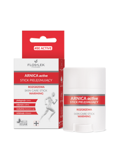 FLOSLEK PHARMA Arnica Active Stick pielęgnujący w sztyfcie ROZGRZEWA 16 g