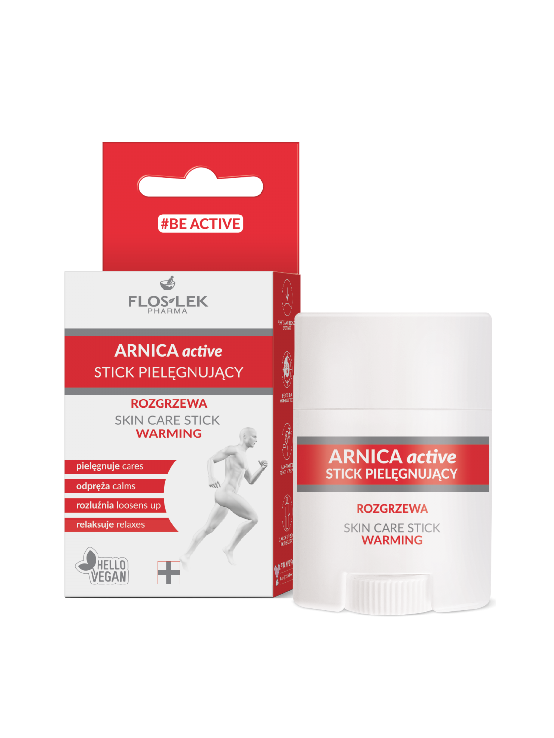 ARNICA ACTIVE Skin care stick WARMING 16g - Floslek