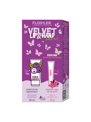 LIP & HAND CARE - VELVET Regeneration and Care set - Floslek