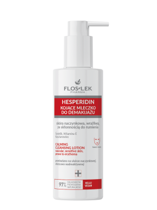 HESPERIDIN Soothing makeup remover milk for vascular, sensitive skin prone to erythema 175 ml - Floslek