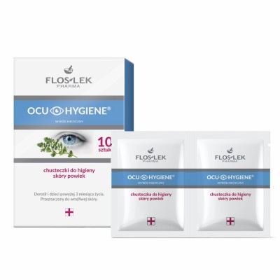 OCU HYGIENE® Серветки для шкіри повік 10 шт. - медичний виріб - Floslek
