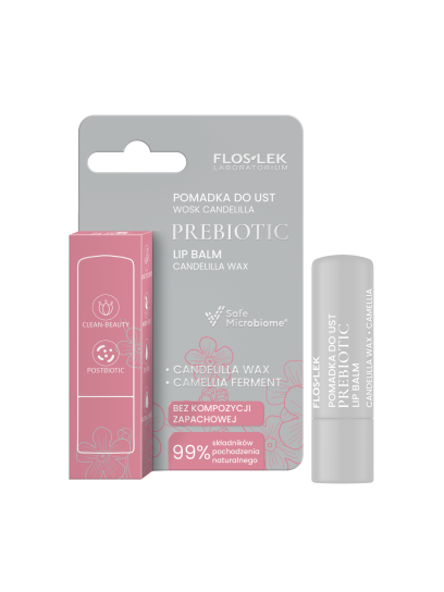 PREBIOTIC LIP CARE Prebiotic lipstick candelilla wax 4g - Floslek
