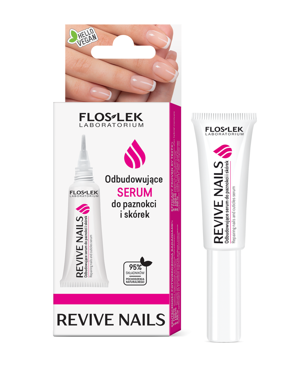 REVIVE NAILS Repairing nails and cuticles serum - 8 ml - Floslek