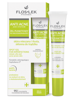 ANTI ACNE 24H System Spot Gel for imperfections 20 ml - Floslek