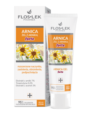 ARNICA® Żel z arniką forte na rozszerzone naczynka, zasinienia, obrzmienia, podpuchnięcia 50 ml - Floslek