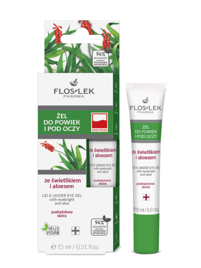 FLOSLEK Eyelid and Under Eye Gel with Eyebright and Aloe Vera