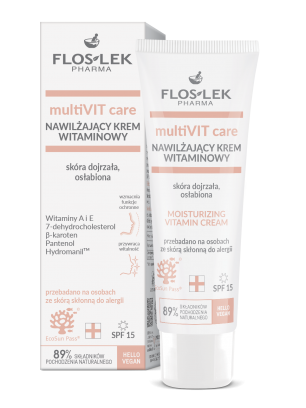 multiVIT care Nawilżający krem witaminowy SPF 15 50 ml - FLOSLEK