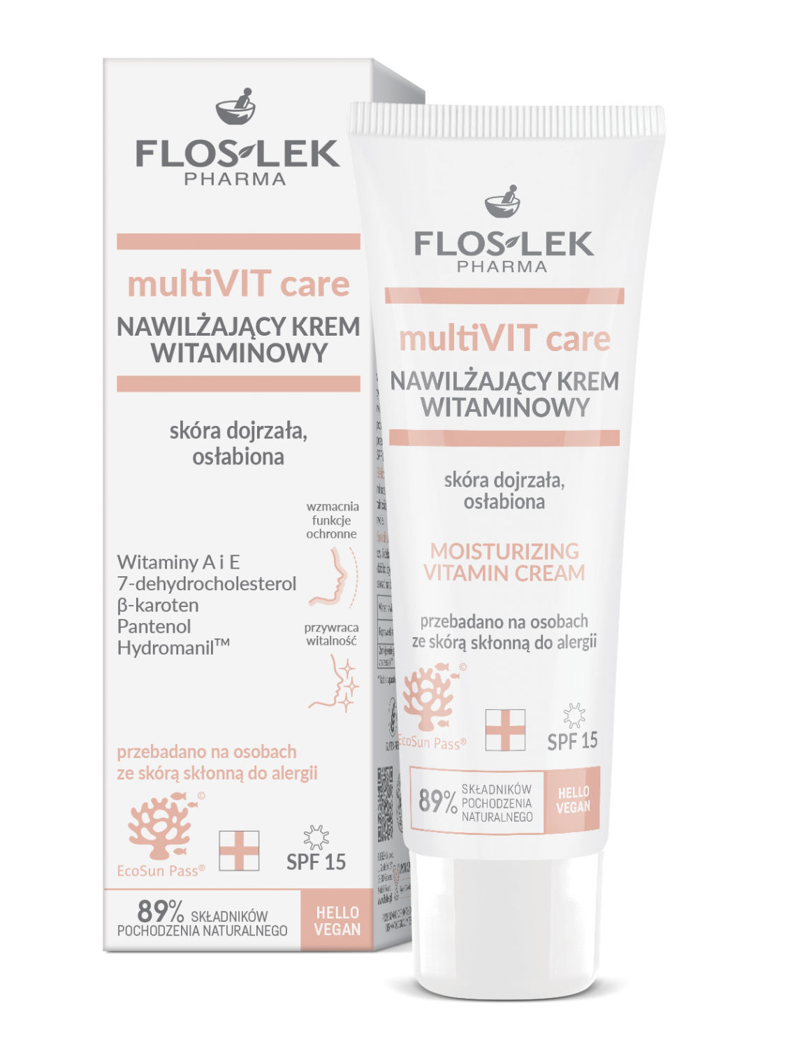 マルチビットケア 保湿ビタミンクリーム SPF15 50ml - FLOSLEK