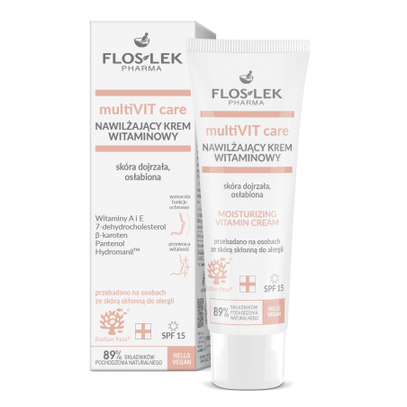 multiVIT care Nawilżający krem witaminowy SPF 15 50 ml - FLOSLEK