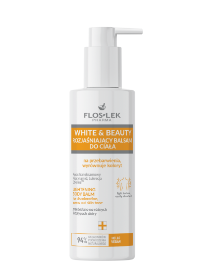 WHITE & BEAUTY Rozjaśniający balsam do ciała 175 ml - Floslek