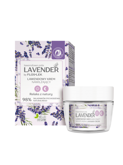 LAVENDER lawendowe pola Lawendowy krem nawilżający na dzień i na noc - 50 ml - Floslek