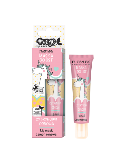 VEGE LIP CARE Maska do ust cytrynowa odnowa FLOSLEK