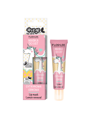 VEGE LIP CARE Maska do ust cytrynowa odnowa FLOSLEK